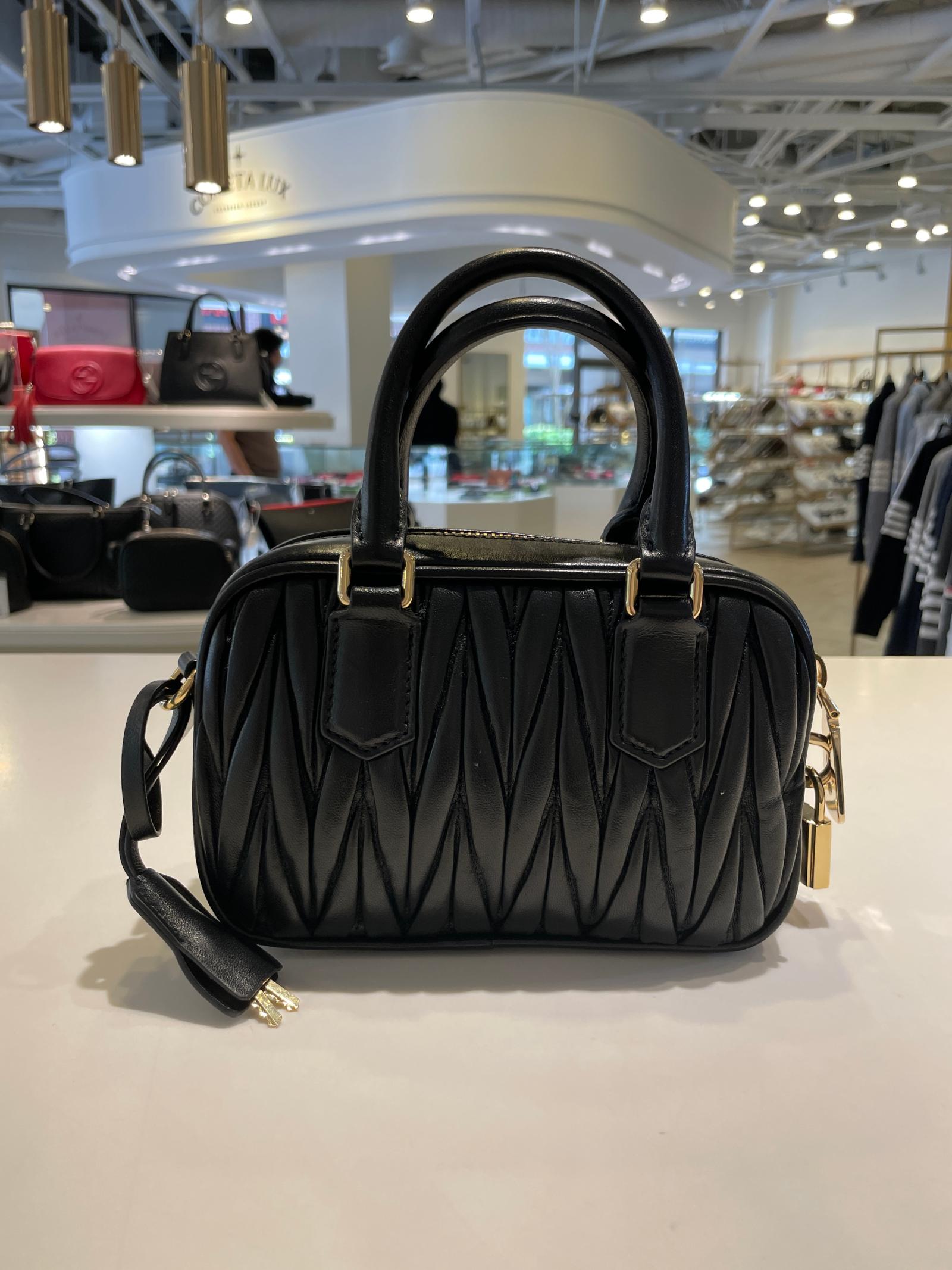 miumiuブラック×ホワイト38ボックススカート 楽天市場】MIUMIU ミュウミュウ ショルダーバッグ アルカディ