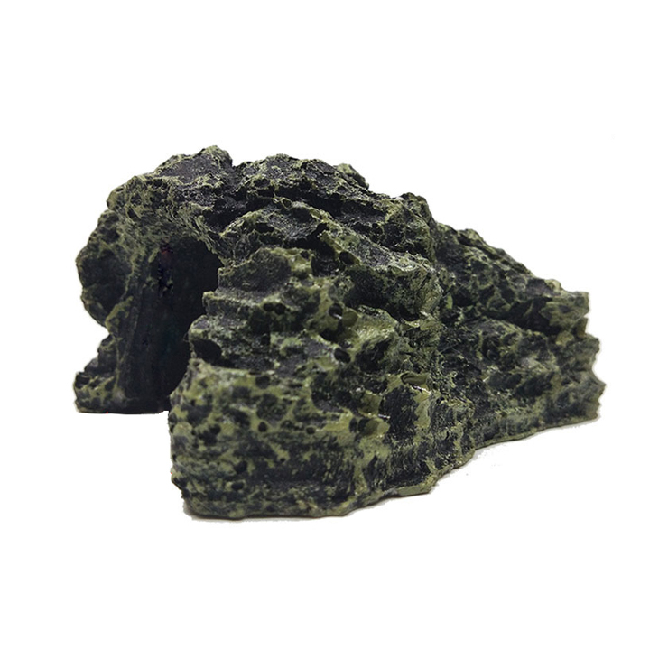 영아쿠아 바위 동굴 거북이 은신처 - 녹색 (소)